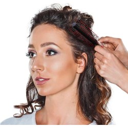 Flat Circle Curly Hair Comb Nylon Bristles for Women and Men