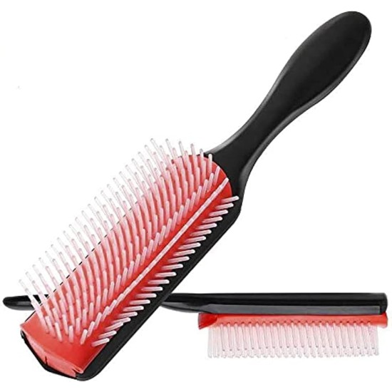 UrGod Men/women hair comb 9-row detangling hair brush rat tail comb styling hairbrush straight curly wet hair scalp massage brush UrGod Men/women hair comb 9-row detangling hair brush rat tail comb styling hairbrush straight curly wet hair scalp massage brush