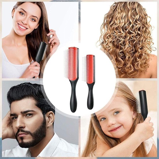 UrGod Men/women hair comb 9-row detangling hair brush rat tail comb styling hairbrush straight curly wet hair scalp massage brush UrGod Men/women hair comb 9-row detangling hair brush rat tail comb styling hairbrush straight curly wet hair scalp massage brush