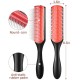 UrGod Men/women hair comb 9-row detangling hair brush rat tail comb styling hairbrush straight curly wet hair scalp massage brush UrGod Men/women hair comb 9-row detangling hair brush rat tail comb styling hairbrush straight curly wet hair scalp massage brush