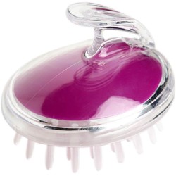 WalkDiary Hair Scalp Massager Wet and Dry Shampoo Brush Scalp Massage Brush for Hair Growth Purple