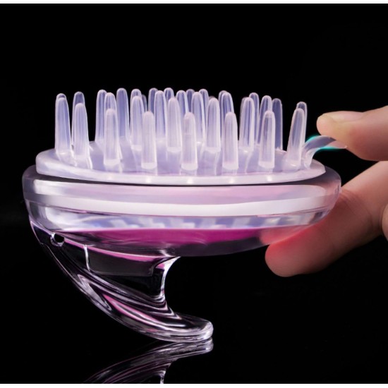 WalkDiary Hair Scalp Massager Wet and Dry Shampoo Brush Scalp Massage Brush for Hair Growth Purple WalkDiary Hair Scalp Massager Wet and Dry Shampoo Brush Scalp Massage Brush for Hair Growth Purple