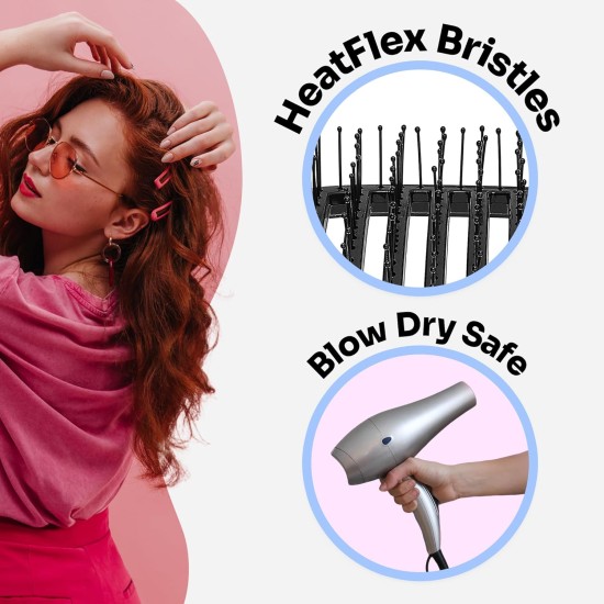 Wet Brush Original Princess Guiding Spirit Detangling Brush - Disney's Frozen 2, Sisters - All Hair Types - Ultra-Soft IntelliFlex Bristles Glide Through Tangles with Ease - Protects Against Split End
