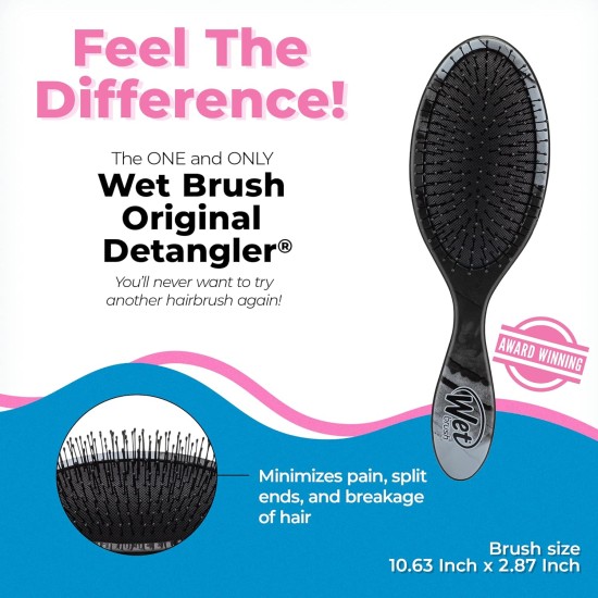 Wet Brush Original Princess Guiding Spirit Detangling Brush - Disney's Frozen 2, Sisters - All Hair Types - Ultra-Soft IntelliFlex Bristles Glide Through Tangles with Ease - Protects Against Split End