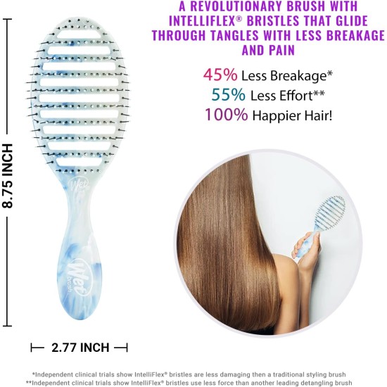 Wet Brush Original Princess Guiding Spirit Detangling Brush - Disney's Frozen 2, Sisters - All Hair Types - Ultra-Soft IntelliFlex Bristles Glide Through Tangles with Ease - Protects Against Split End