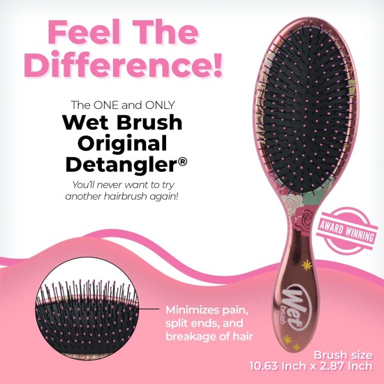 Wet Brush Original Princess Guiding Spirit Detangling Brush - Disney's Frozen 2, Sisters - All Hair Types - Ultra-Soft IntelliFlex Bristles Glide Through Tangles with Ease - Protects Against Split End