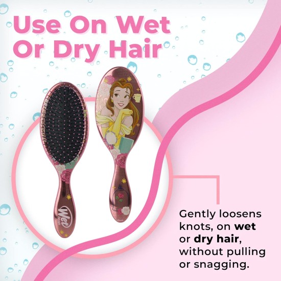 Wet Brush Original Princess Guiding Spirit Detangling Brush - Disney's Frozen 2, Sisters - All Hair Types - Ultra-Soft IntelliFlex Bristles Glide Through Tangles with Ease - Protects Against Split End