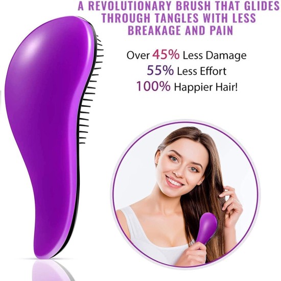 Wet or Dry Hair Brush Detangler for All Hair Types, Detangling Hair Brush, No Pain Tangle Free Hair Brush for Adults and Kids, Comb and Hair Brush for Natural, Curly, Straight, S0954850 Wet or Dry Hair Brush Detangler for All Hair Types, Detangling Hair Brush, No Pain Tangle Free Hair Brush for Adults and Kids, Comb and Hair Brush for Natural, Curly, Straight, S0954850