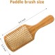 YUC Paddle brush, hair brush, Made of pure natural bamboo, no paint coating, massage the scalp while combing hair to promote blood circulation, prevent static electricity (1pcs) YUC Paddle brush, hair brush, Made of pure natural bamboo, no paint coating, massage the scalp while combing hair to promote blood circulation, prevent static electricity (1pcs)