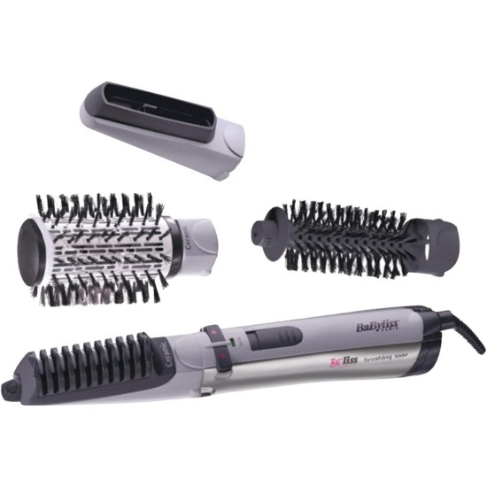 Babyliss 2736SDE 1000 Watt Ionic Hair Styler Rotating Brush with 4 Attachments and Bag