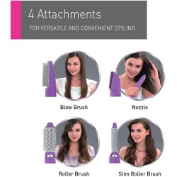 Panasonic EH-KA42 Hair Styler 4 in 1 – Purple – Made in Thailand – International Warranty