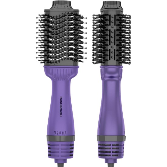 Rush Brush V3 Pro Black Ion Technology Wide Oval Design 1400W 360° Airflow | 5 Year Warranty | Black Rush Brush V3 Pro Black Ion Technology Wide Oval Design 1400W 360° Airflow | 5 Year Warranty | Black