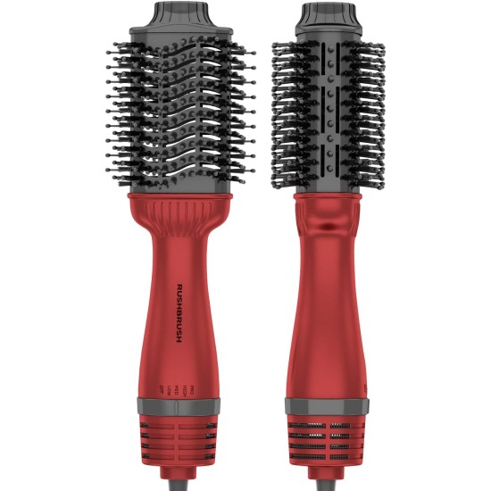 Rush Brush V3 Pro Black Ion Technology Wide Oval Design 1400W 360° Airflow | 5 Year Warranty | Black Rush Brush V3 Pro Black Ion Technology Wide Oval Design 1400W 360° Airflow | 5 Year Warranty | Black
