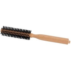 COOLBABY Wooden Mini Round Hair Roller Comb