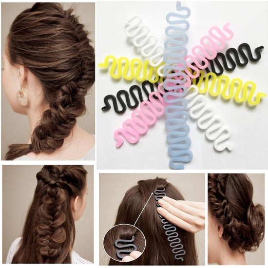 French Hair Braiding Tool Roller with Hook