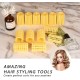 Hair Rollers,Smilco 12 Pcs Plastic Snap on Hair Rollers Curlers for Hairdressing Styling Hair Salo (3.6 cm)