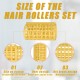 Hair Rollers,Smilco 12 Pcs Plastic Snap on Hair Rollers Curlers for Hairdressing Styling Hair Salo (3.6 cm)