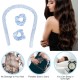 Long Hair Curlers, Curless Curlers, Sleep Curls for Beach Waves, Heatless Waves, Heatless Curls, New Way Of Curling Hair(Blue)