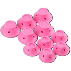Rubber Pink Magic Hair Care Rollers Silicone Hair Curler No Heat Hair Styling Tool