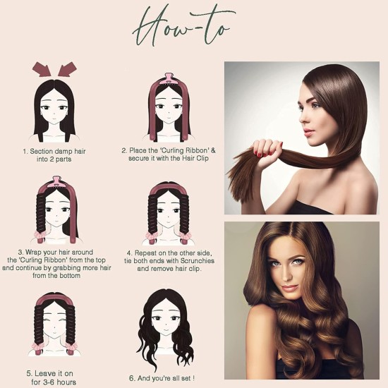 Tik Tok Heatless Hair Curlers for Long Hair,Heatless Curling Rod Headband,No Heat Curlers You Can to Sleep in Overnight,Heatless Curls Headband,Soft Foam Hair Rollers for Natural Hair(Pink) Tik Tok Heatless Hair Curlers for Long Hair,Heatless Curling Rod Headband,No Heat Curlers You Can to Sleep in Overnight,Heatless Curls Headband,Soft Foam Hair Rollers for Natural Hair(Pink)