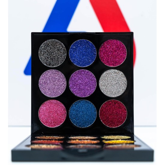 Glitter Eyeshadow Palette Ultra Pigmented - 18 Color Glitter Eyeshadow Palette Ultra Pigmented - 18 Color