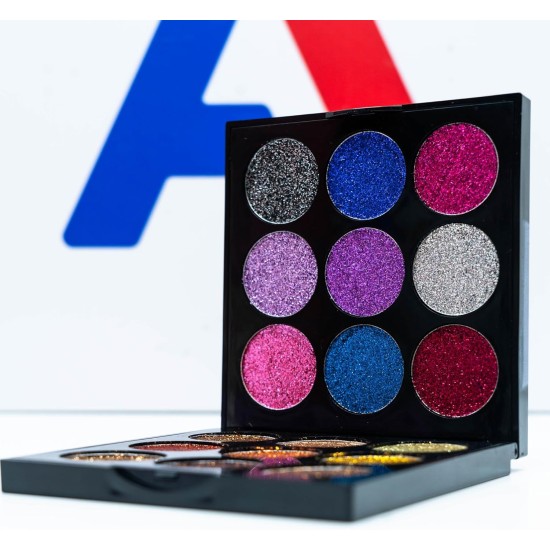 Glitter Eyeshadow Palette Ultra Pigmented - 18 Color Glitter Eyeshadow Palette Ultra Pigmented - 18 Color
