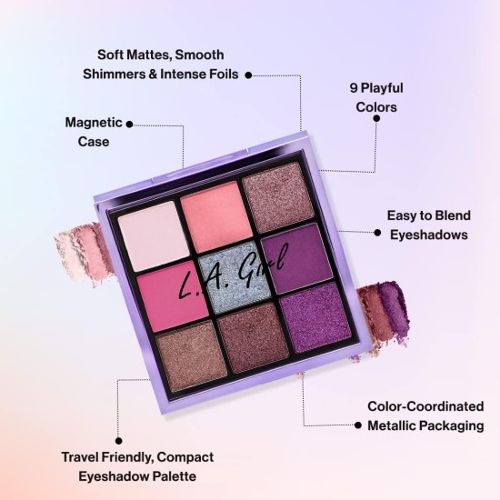 L.A. Girl Eyeshadow Keep It Playful Palette, 14g L.A. Girl Eyeshadow Keep It Playful Palette, 14g
