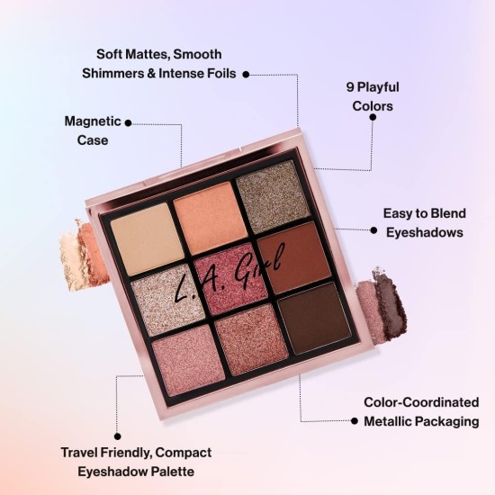L.A. Girl Eyeshadow Keep It Playful Palette, 14g L.A. Girl Eyeshadow Keep It Playful Palette, 14g