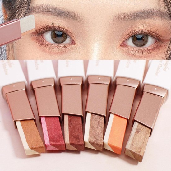 Professional 2 In 1 Double Color Gradient Velvet Eye Shadow Stick Transparent Eye Shadow Makeup Lasting Cosmetics (earch color) Professional 2 In 1 Double Color Gradient Velvet Eye Shadow Stick Transparent Eye Shadow Makeup Lasting Cosmetics (earch color)