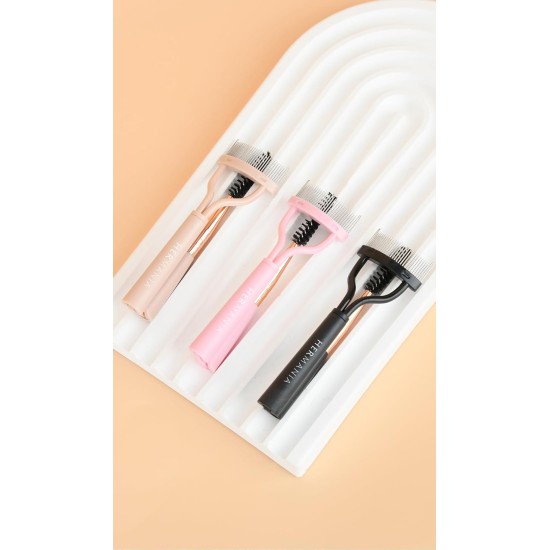 Hermania Foldable Eyelash Separator Comb Mascara Declumper Eye Tool with Cover (Foldable with Spoolie, Black) Hermania Foldable Eyelash Separator Comb Mascara Declumper Eye Tool with Cover (Foldable with Spoolie, Black)