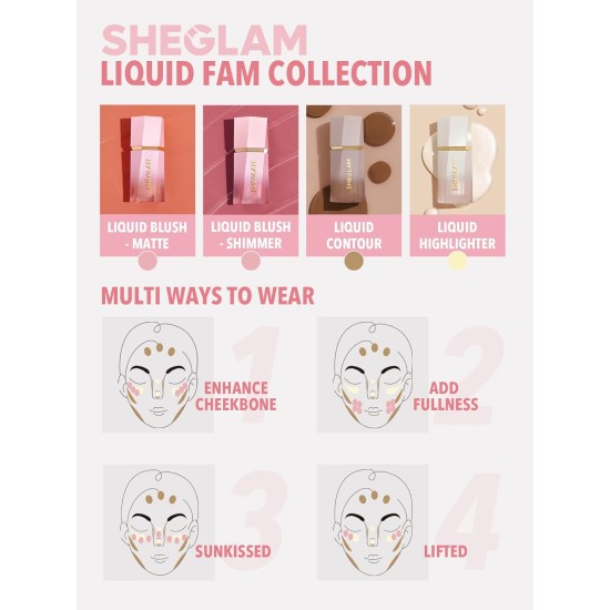 SHEGLAM Hush Hush Liquid Blush, Bloom SHEGLAM Hush Hush Liquid Blush, Bloom