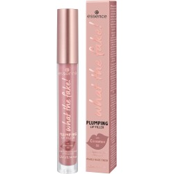 essence what the fake! Plumping Lip Filler, Lip Gloss, No. 02, Nude, Moisturising, with Vitamins, Cooling, Shiny, Vegan, Perfume, Alcohol, Parabens, Pack of 1 (4.2 ml)