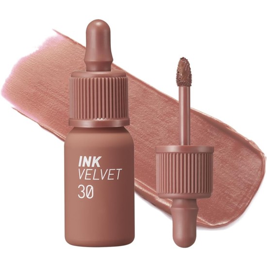 Peripera Ink the Velvet Lip Tint | High Pigment Color, Longwear, Weightless, Not Animal Tested, Gluten-Free, Paraben-Free | #030 CLASSIC NUDE, 0.14 fl oz