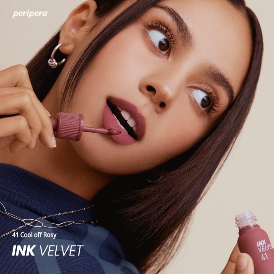 Peripera Ink the Velvet Lip Tint | High Pigment Color, Longwear, Weightless, Not Animal Tested, Gluten-Free, Paraben-Free | #031 WINE NUDE, 0.14 fl oz