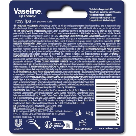 Vaseline Lip Therapy Rosy Lips, 4.8 gm Vaseline Lip Therapy Rosy Lips, 4.8 gm