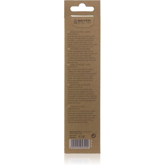BETER NATURAL FIBER NAIL FILES 2UN BETER NATURAL FIBER NAIL FILES 2UN