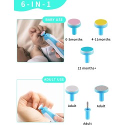 Baby Nail Trimmer Electric,Baby Nail File Clipper for Toes and Fingers