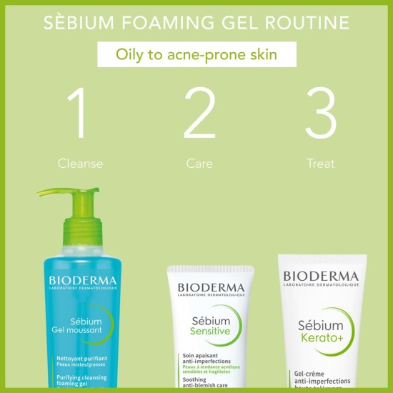 Bioderma Sebium Purifying Foaming Gel, 200 ml