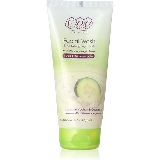 Eva Skin Care - Face Wash and Makeup Remover, with Yogurt and Cucumber, 150ml