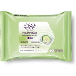 Eva skin care cleansing & makeup remover facial wipes for oily/combination skin (25 wipes)20%