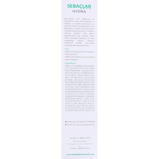 HAYAH Sebaclar Hydra Acne Crean - 50 ml