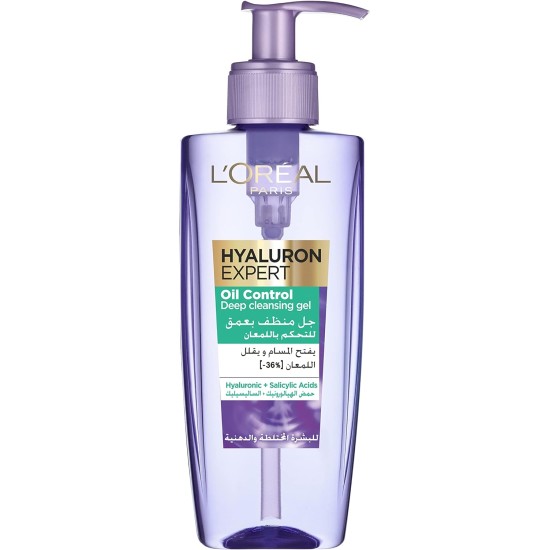 L’Oréal Paris L'Oréal Paris Hyaluron Expert Oil Control Deep Cleansing Gel With Hyaluronic Acid - 200ml