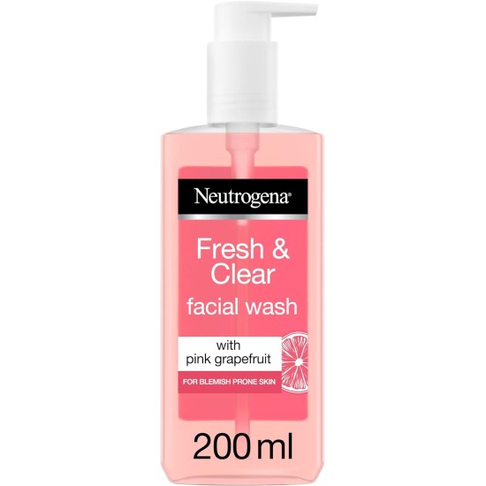 Neutrogena Face Wash, Visibly Clear, Pink Grapefruit, 200ml