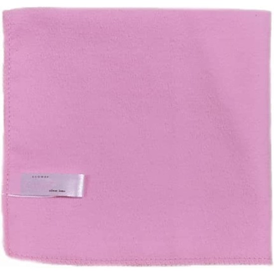 Pink Face Towel - Soft face napkin (pink-blue) - ECOWAY (Blue)