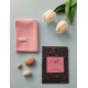 Pink Face Towel - Soft face napkin (pink-blue) - ECOWAY (Blue)