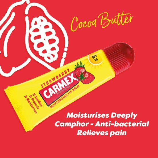 Carmex Strawberry Squeeze Lip Balm with SPF 15