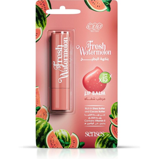 Eva Skin Care Senses Lip Balm - Fresh Watermelon 4gm