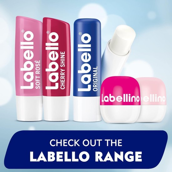 LABELLO Lip Balm, Moisturising Lip Care, Blackberry Shine, 4.8g