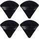 ANYI 4 Pieces Powder Puff Triangle Soft Makeup Powder Puff Face Makeup Sponge Puff Velour Makeup Puff Pure Cotton Powder Puff for Loose Mineral Powder Cosmetic Body Contouring Tools Black ANYI 4 Pieces Powder Puff Triangle Soft Makeup Powder Puff Face Makeup Sponge Puff Velour Makeup Puff Pure Cotton Powder Puff for Loose Mineral Powder Cosmetic Body Contouring Tools Black