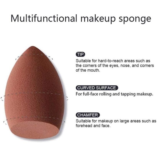 Beauty Blender, Foundation Blending Sponges Suitable For Powder 3Pcs/Set Multiple Colours Makeup Sponge,(Bevel-3 Multi-color) Beauty Blender, Foundation Blending Sponges Suitable For Powder 3Pcs/Set Multiple Colours Makeup Sponge,(Bevel-3 Multi-color)